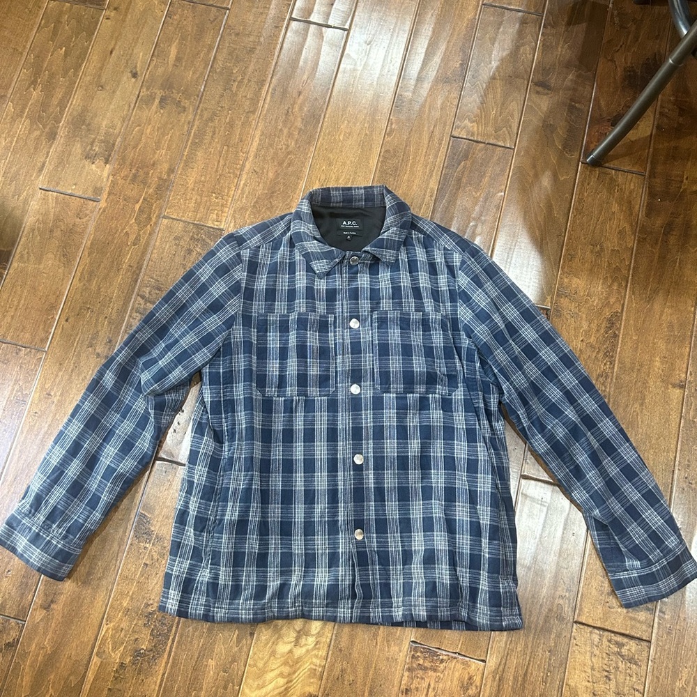 APC Plaid zip up Jacket